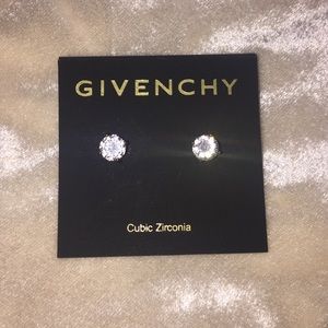 Givenchy Crystal Stud Earrings - Gold